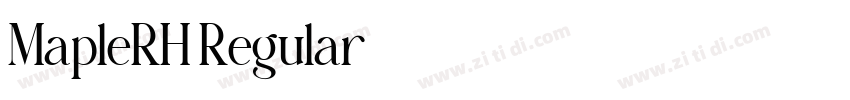MapleRH Regular字体转换 MapleRH Regular字体转换